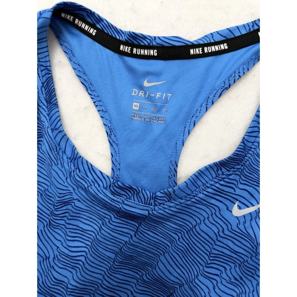Nike Dri-Fit Racerback Tank Top Women's XS‎ Blue Athletic Training Gym Running